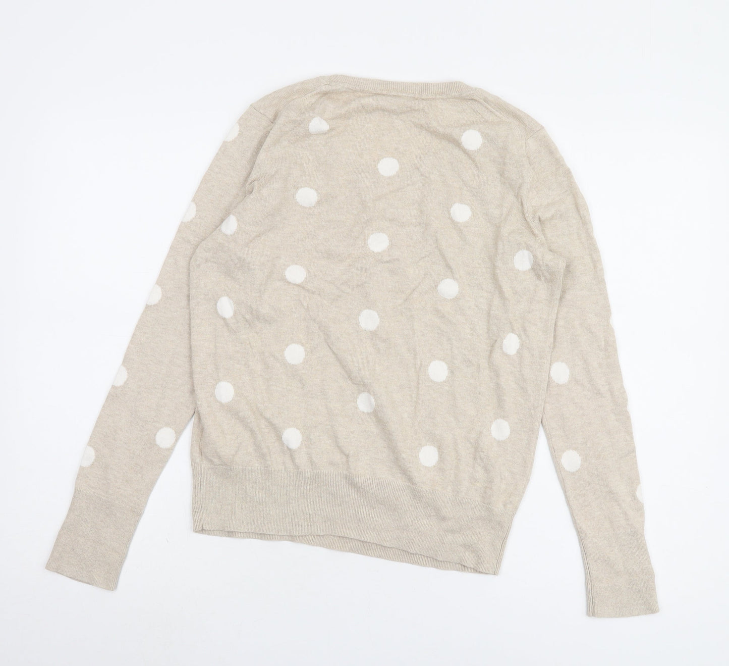 Gap Women’s Beige Polka Dot Pullover Jumper, Size S