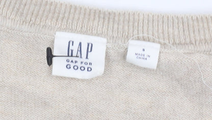 Gap Women’s Beige Polka Dot Pullover Jumper, Size S