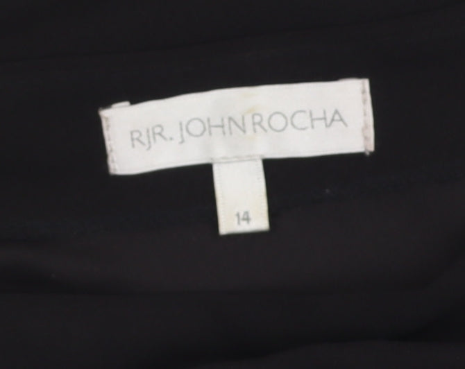 Womens UK Size 14 RJR John Rocha Black Basic Blouse