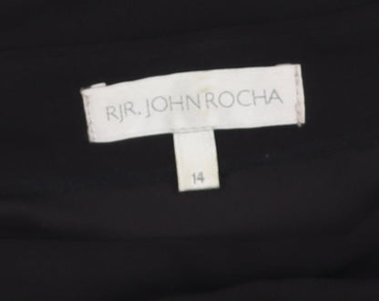 Womens UK Size 14 RJR John Rocha Black Basic Blouse