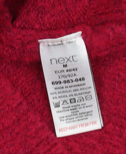 Womens UK Size M NEXT Red Pullover Jumper