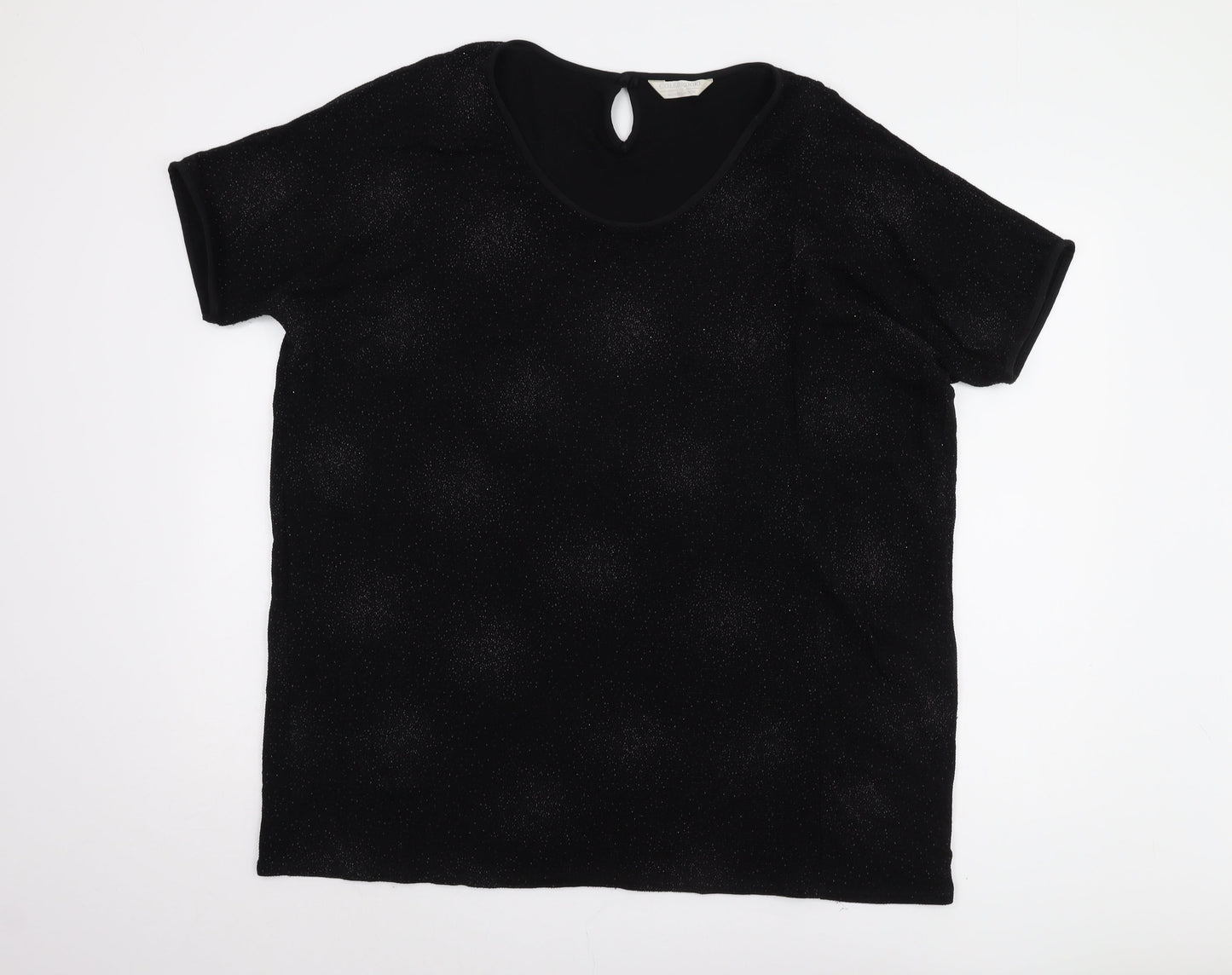 Colebrooke Black Short Sleeve Top - Women's M, Autumn/Winter