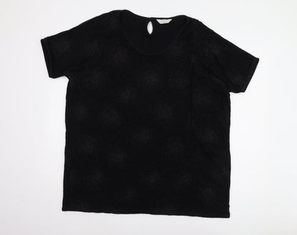 Colebrooke Black Short Sleeve Top - Women's M, Autumn/Winter