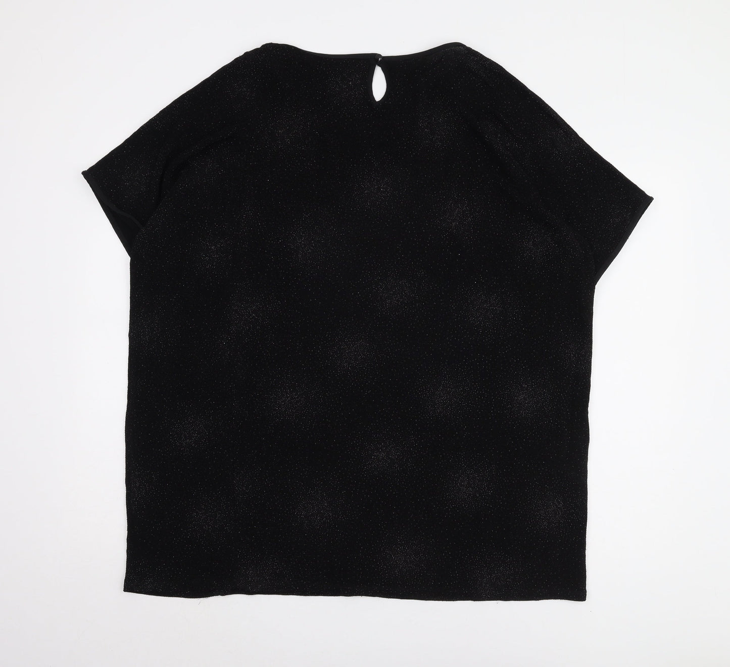 Colebrooke Black Short Sleeve Top - Women's M, Autumn/Winter