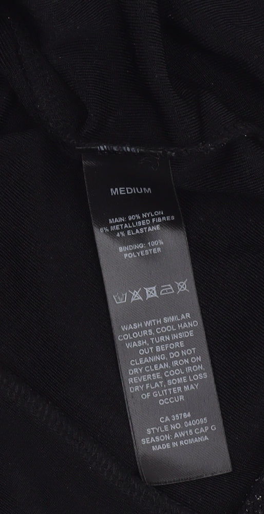 Colebrooke Black Short Sleeve Top - Women's M, Autumn/Winter