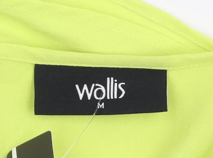 Womens UK Size M Wallis Green Tunic Blouse