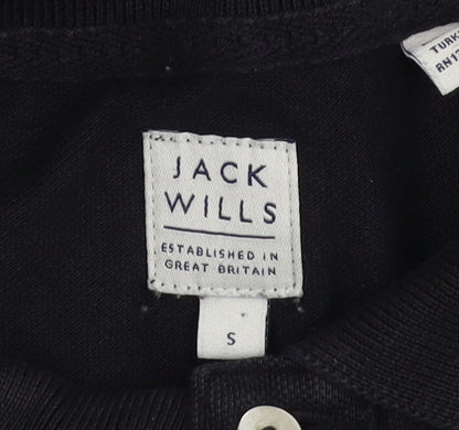 Jack Wills Men's Black Polo Shirt, Size S, Casual Wear