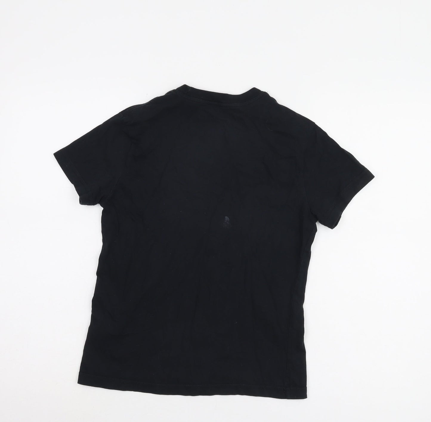 Nike Boys Black T-Shirt M Size Relaxed Fit Casual Logo