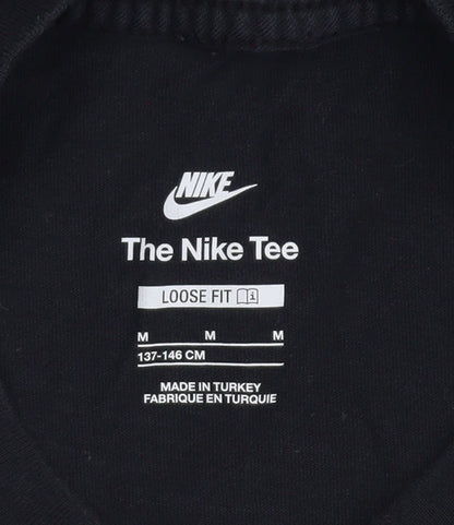 Nike Boys Black T-Shirt M Size Relaxed Fit Casual Logo