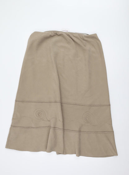 Bonmarché Women Beige Skirt Size 18