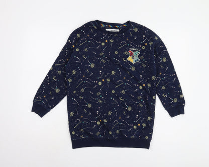 Marks and Spencer Girls Blue Harry Potter Pullover Sweatshirt