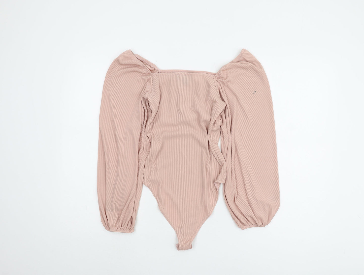 New Look Women's Pink Off-Shoulder Bodysuit Size 8