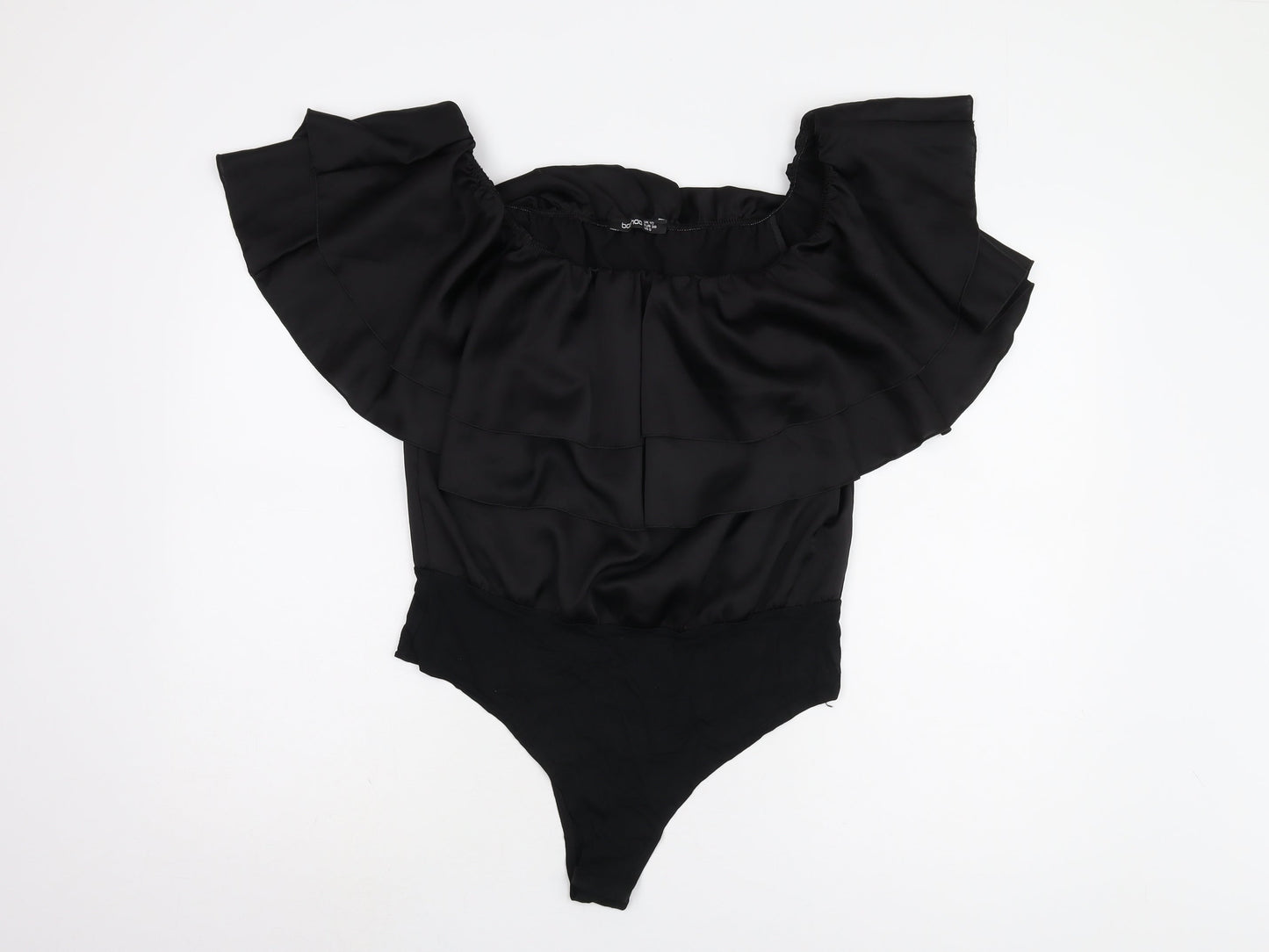 Boohoo Women’s Black Off Shoulder Bodysuit UK 10