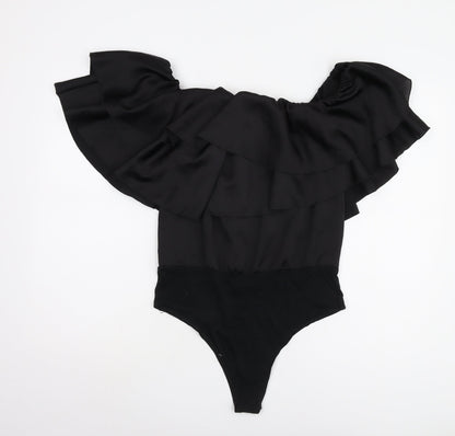 Boohoo Women’s Black Off Shoulder Bodysuit UK 10