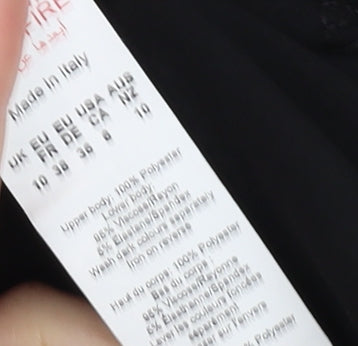 Boohoo Women’s Black Off Shoulder Bodysuit UK 10