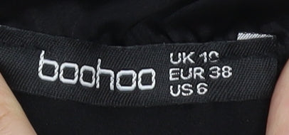 Boohoo Women’s Black Off Shoulder Bodysuit UK 10