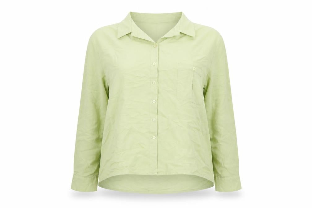 Womens UK Size 18 Debenhams Green Basic Button-Up