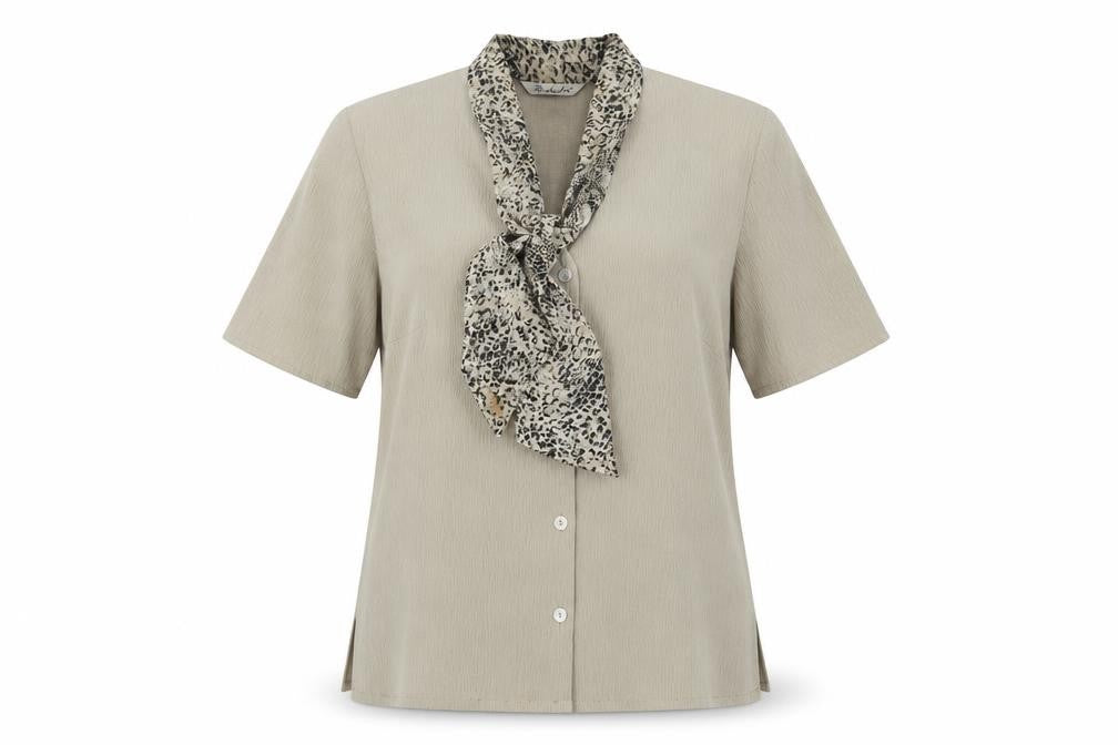 Womens UK Size 12 Berkertex Beige Basic Blouse