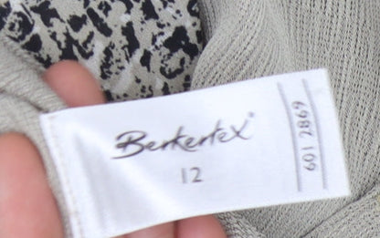 Womens UK Size 12 Berkertex Beige Basic Blouse