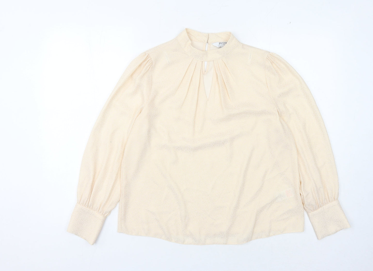 Womens UK Size 12 Dorothy Perkins Ivory Basic Blouse