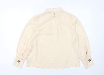Womens UK Size 12 Dorothy Perkins Ivory Basic Blouse