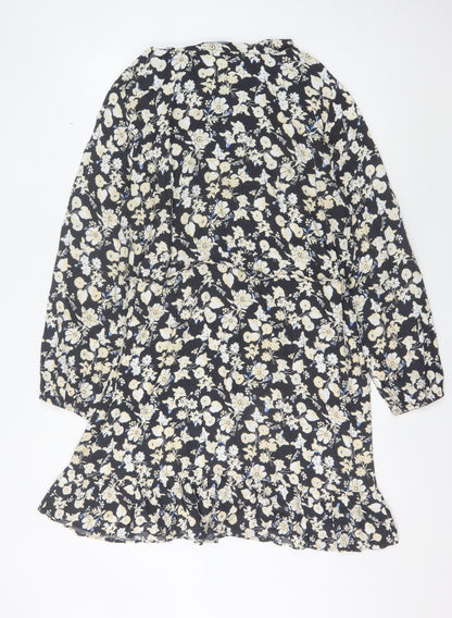Next Women’s Blue Floral Long Sleeve Dress Size 18