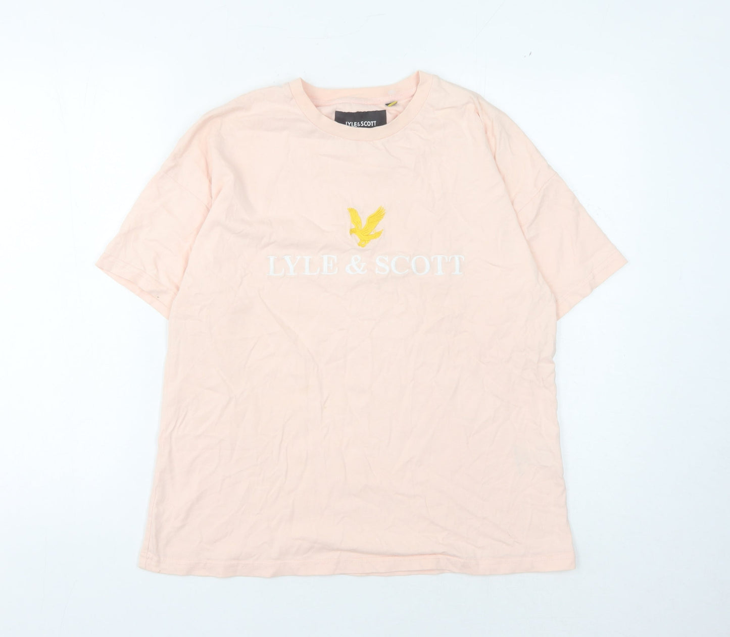 Lyle & Scott Women's Pink XL Basic T-Shirt