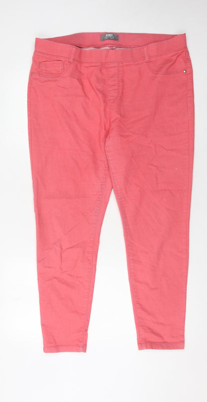 Dorothy Perkins Women's Red Jegging Jeans Size 18 Slim