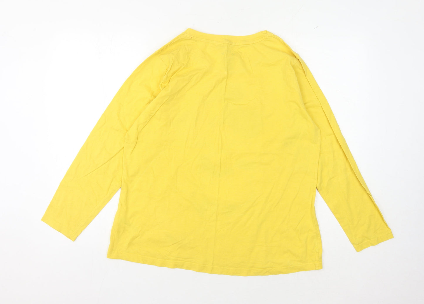 Unisex Adults UK Size L Disney Yellow Basic T-Shirt