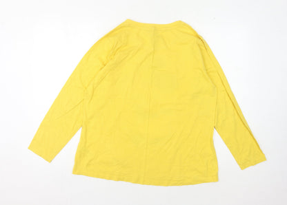 Unisex Adults UK Size L Disney Yellow Basic T-Shirt
