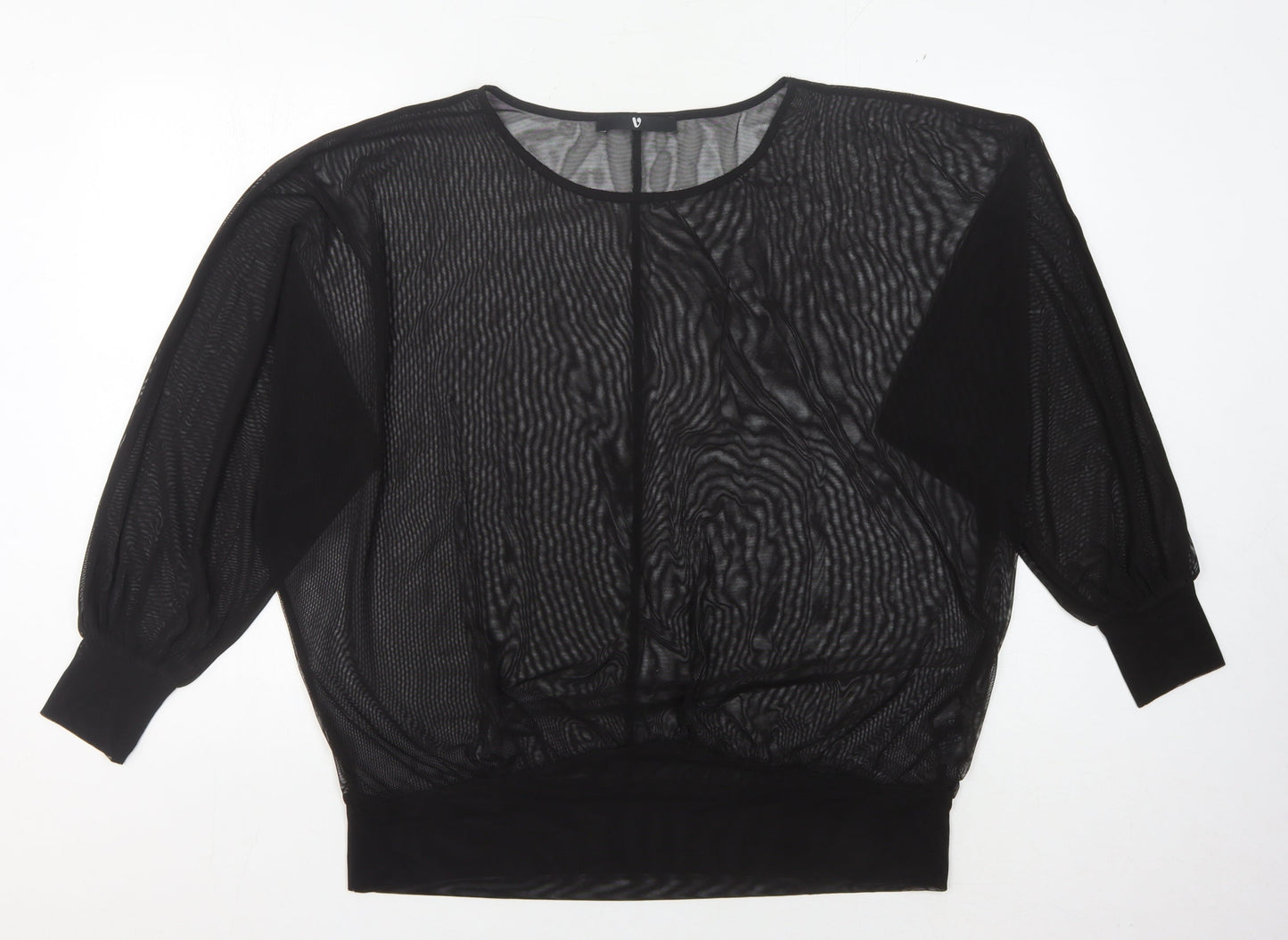 Womens UK Size 18 Very Black Camisole T-Shirt