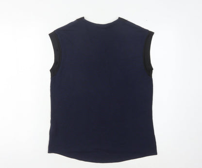 Womens UK Size 10 NEXT Blue Basic Blouse