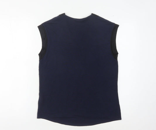 Womens UK Size 10 NEXT Blue Basic Blouse