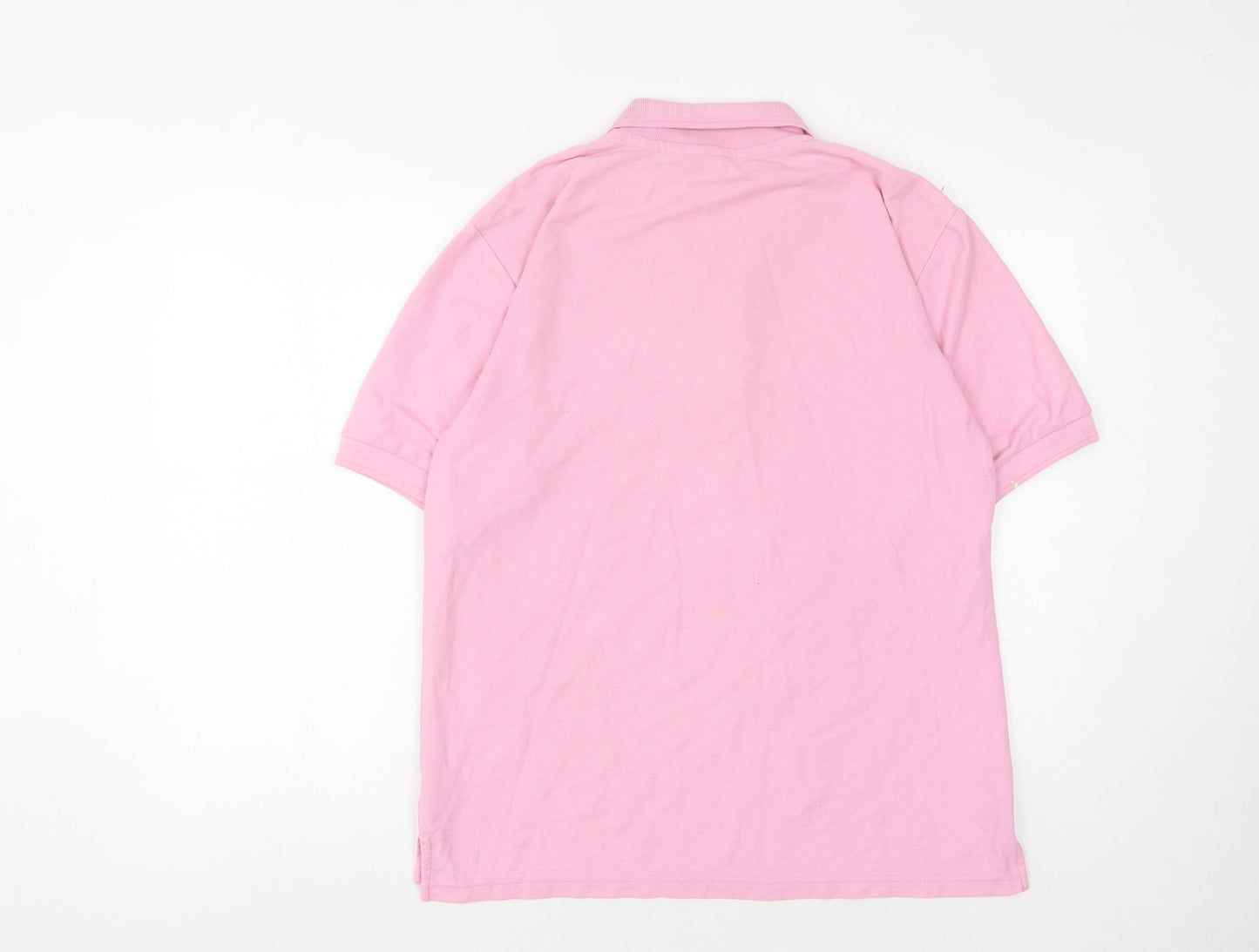 Unisex Adults UK Size L Slazenger Pink Basic Polo