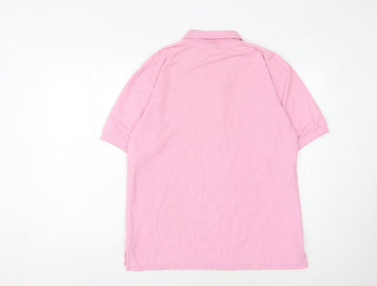 Unisex Adults UK Size L Slazenger Pink Basic Polo