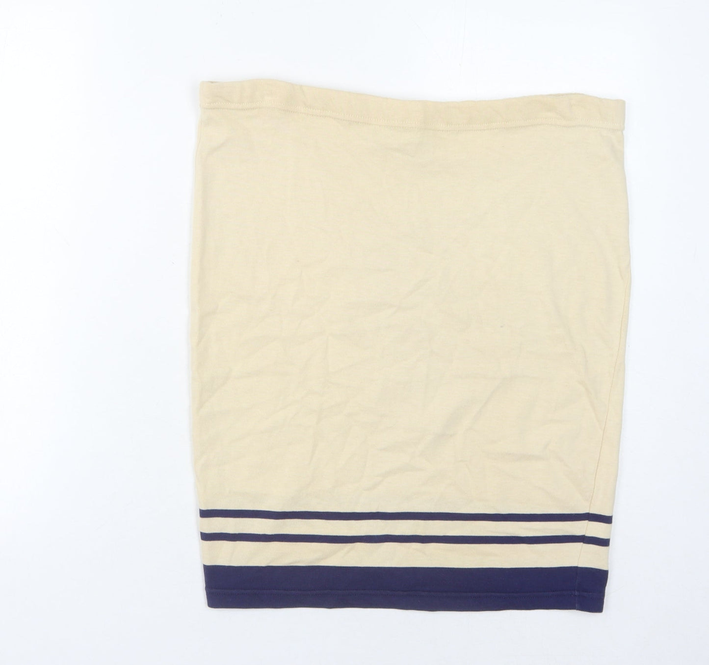 Next Women Beige Striped Skirt M
