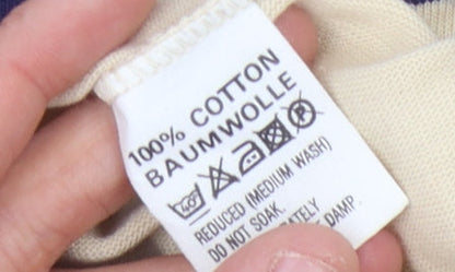 Next Women Beige Striped Skirt M