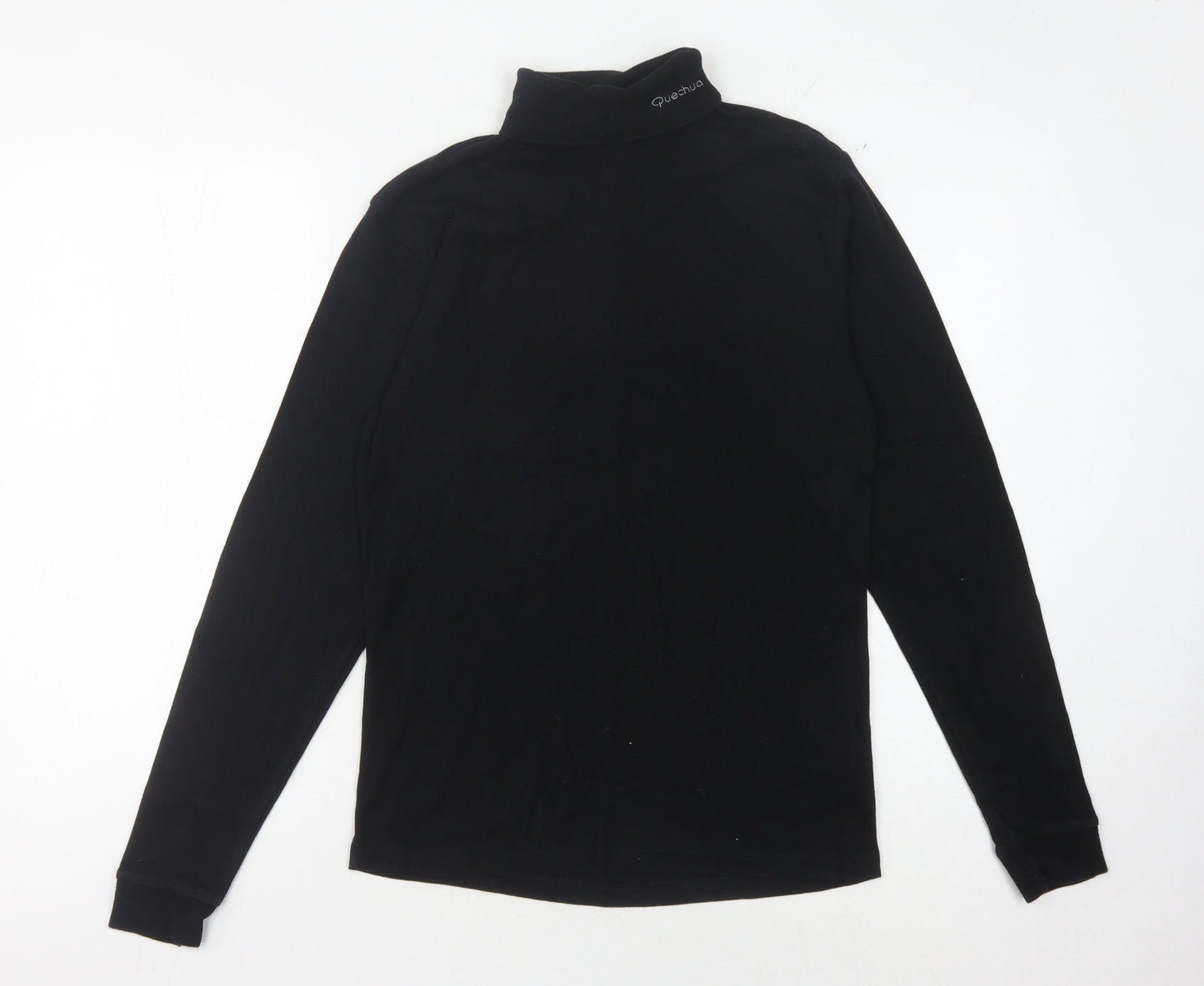 Quechua Women's Black Long Sleeve Mock Neck Shirt