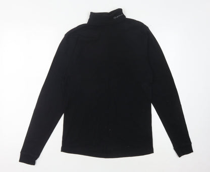 Quechua Women's Black Long Sleeve Mock Neck Shirt
