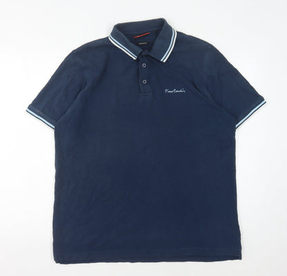 Pierre Cardin Men's Blue Polo Shirt XL Regular Fit