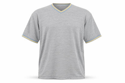Playsport Men's Grey V-Neck Pullover Jumper, Size L