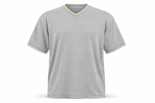 Playsport Men's Grey V-Neck Pullover Jumper, Size L