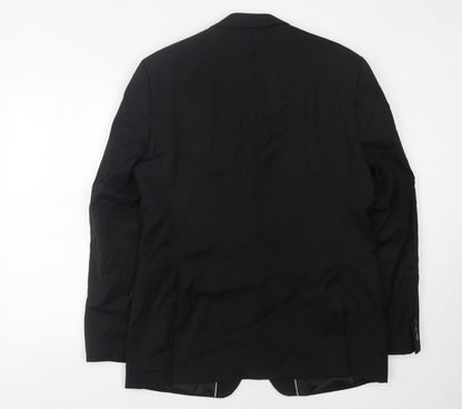 Jeff Banks Men's Black Blazer 42 Regular Jacket Formal