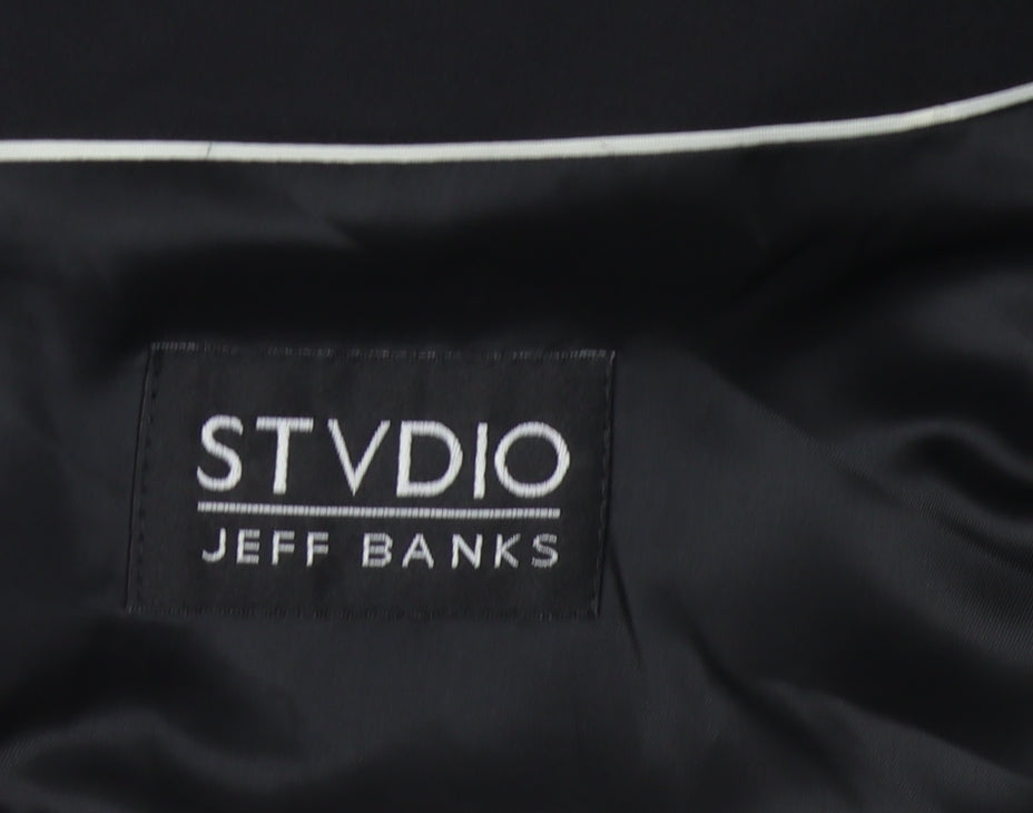 Jeff Banks Men's Black Blazer 42 Regular Jacket Formal