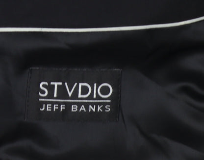 Jeff Banks Men's Black Blazer 42 Regular Jacket Formal