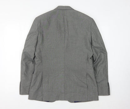 Mens UK Size 40 Burton Regular Grey Suit Jacket