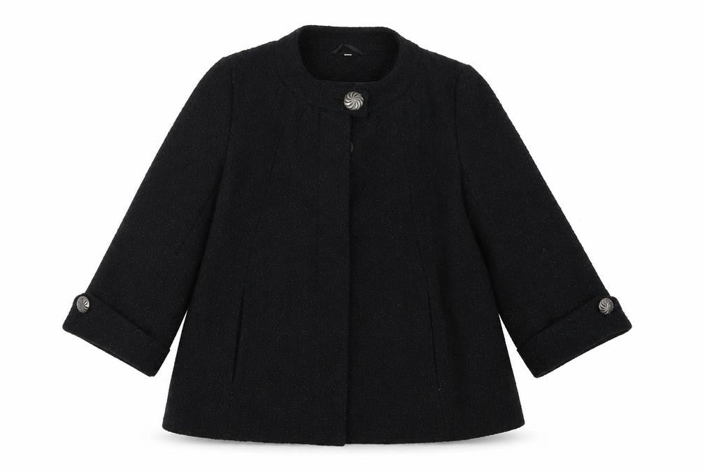 Womens UK Size 12 Klass Collection Black Basic Coat
