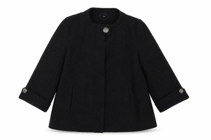 Womens UK Size 12 Klass Collection Black Basic Coat