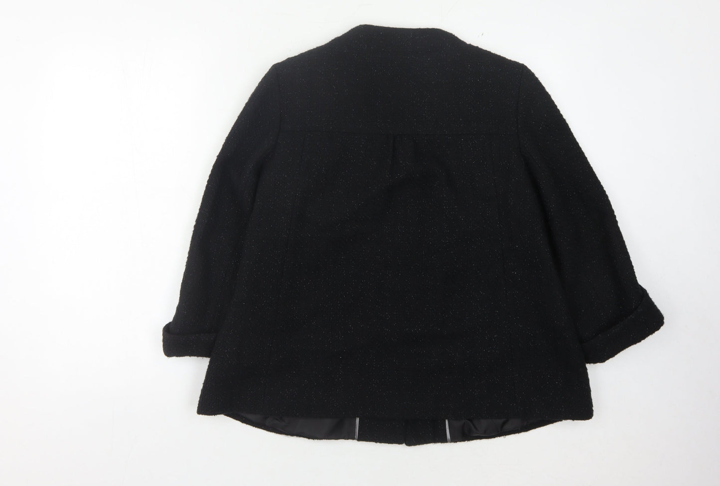 Womens UK Size 12 Klass Collection Black Basic Coat
