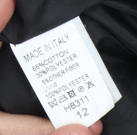 Boohoo Women's Black Double-Breasted Blazer Size 12